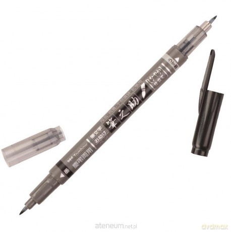 Flamaster Brush pen Fudenosuke Twin tip (6 szt)