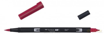 Flamaster dwustronny akwarelowy crimson (6 szt)