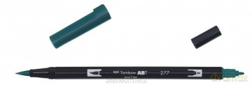 Flamaster dwustronny akwarelowy dark green (6 szt)