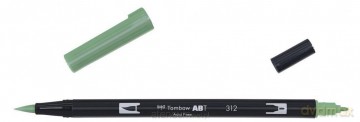 Flamaster dwustronny akwarelowy holly green (6 szt)