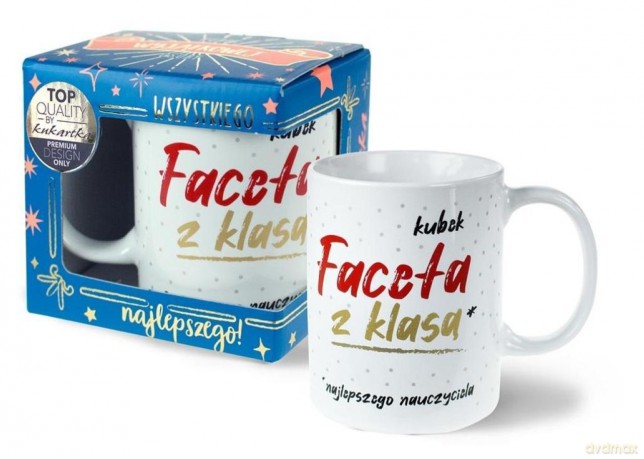 Kubek Premium Facet z klasą (najlepszy nauczyciel)