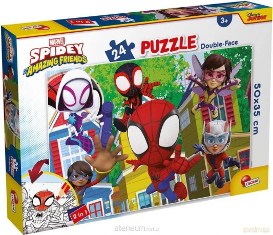 LISCIANI dwustronne PLUS Spidey It's a Team [PUZZLE]