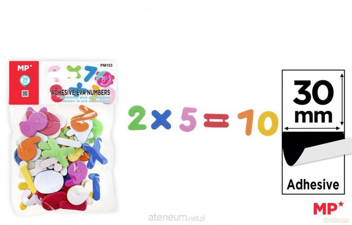 Naklejki z pianki EVA numerki duże