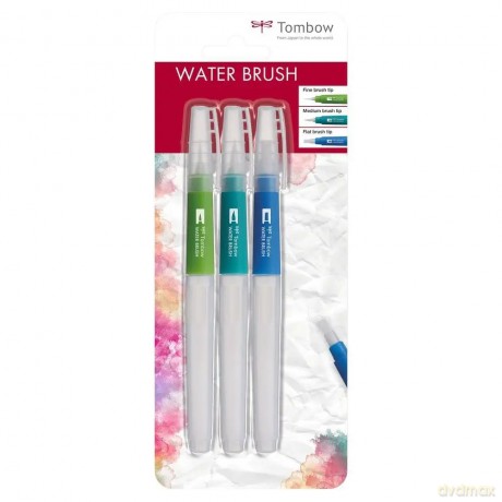 Pędzel wodny Water Brush różne końcówki 3 szt