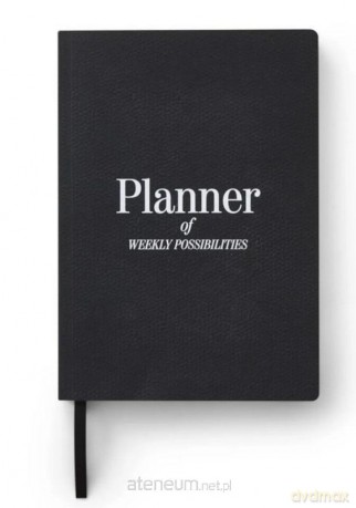 Planer tygodniowy czarny