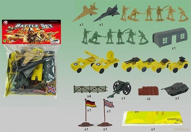 Zestaw wojskowy żołnierzyki 34el [FIGURKA]