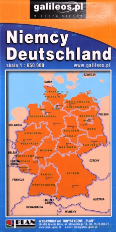 Mapa samochodowa - Niemcy 1:650 000