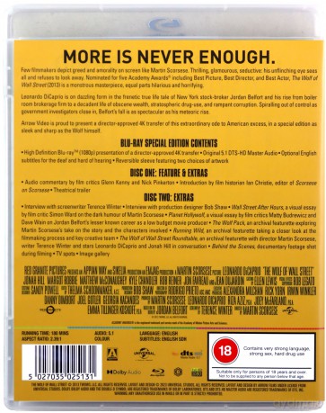 The Wolf Of Wall Street (Wilk z Wall Street) [Blu-Ray]