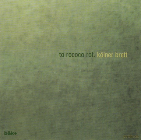 To Rococo Rot: Kolner Brett [CD]
