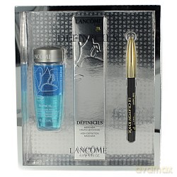 Lancome Zestaw - Definicils Mascara Black Pogrubiajacy tusz do rzęs 6,5ml black/czarny + Bi-Facil Dwufazowy płyn do demakijażu oczu wrażliwych 30ml + Mini Crayon Khol Kredka do oczu 0,7g - Noir czarny (62276) [KOSMETYKI]