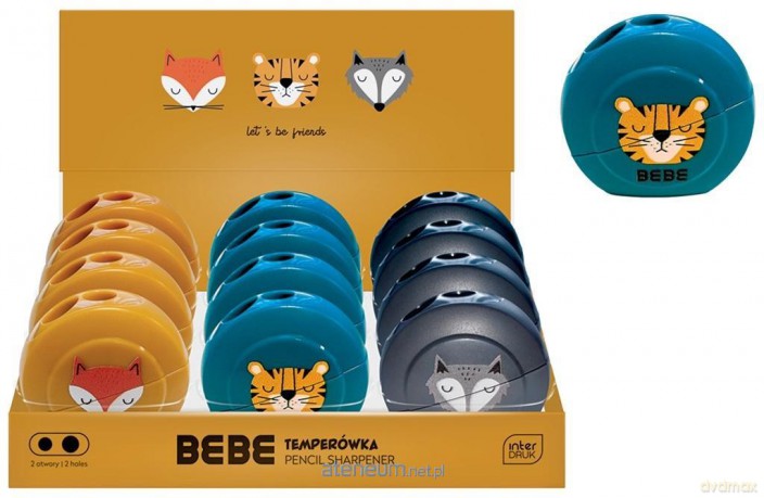 Temperówka podwójna z pojemnikiem BB Boys (12 szt)