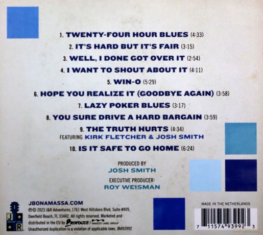 Joe Bonamassa: Blues Deluxe Vol 2 (digipack) [CD]