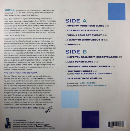Joe Bonamassa: Blues Deluxe Vol 2 (Blue) [Winyl]