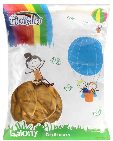 Balon metal złoty 10 cali 100 szt.