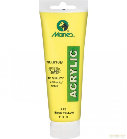 Farba akrylowa żółta Maries 120 ml 816B-215