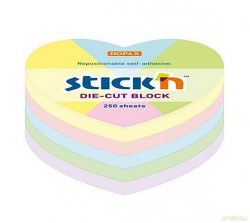 Notes samoprzylepny serce 64x67mm pastel Maped mix 250k
