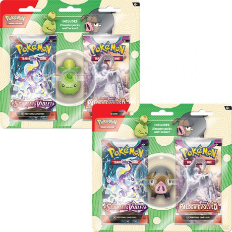 Pokémon TCG: Back to School Eraser Blister BUNDLE 12 sztuk [KARTY]