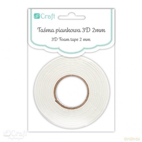 Taśma piankowa 3d 2 mm 0,5 cm x 2,2 m