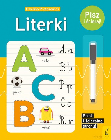 Pisz i ścieraj! Literki - Ewelina Protasewicz [KSIĄŻKA]