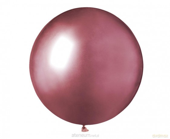 Balony chromowane różowe 48cm 25szt