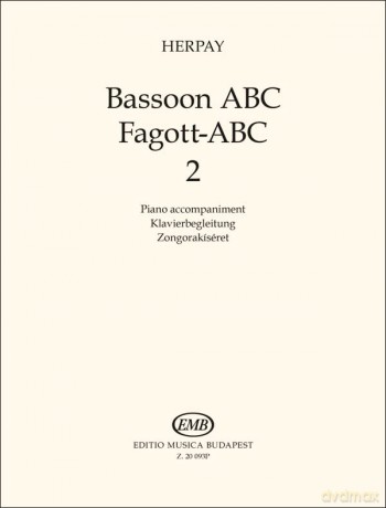 Agnes Maria Herpay-Bassoon ABC 2-Bassoon and Piano Book + Audio-Online - Gnes Herpay [KSIĄŻKA]