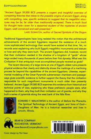 Ancient Egypt 39,000 Bce: The History, Technology, and Philosophy of Civilization X - Edward F Malkowski [KSIĄŻKA]