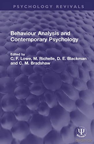 Behaviour Analysis and Contemporary Psychology - C. F. Lowe [KSIĄŻKA]