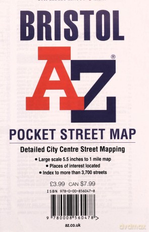 Bristol A-Z Pocket Street Map - A-Z Maps [KSIĄŻKA]