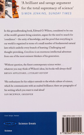 Consilience: The Unity of Knowledge - Edward O Wilson [KSIĄŻKA]