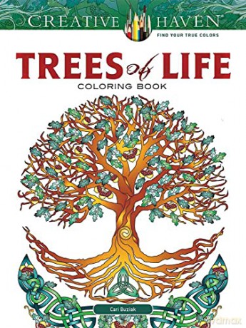 Creative Haven Trees of Life Coloring Book - Cari Buziak [KSIĄŻKA]