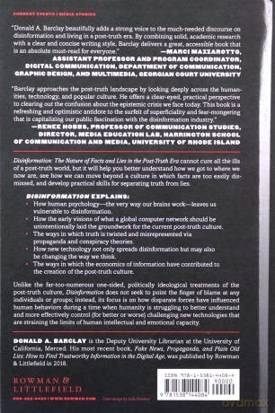 Disinformation: The Nature of Facts and Lies in the Post-Truth Era - Donald A Barclay [KSIĄŻKA]