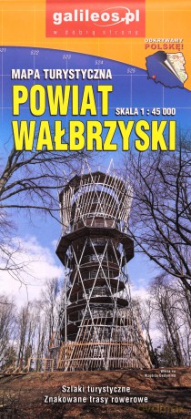 Powiat Wałbrzyski mapa tur., plan miasta Wałbrzych