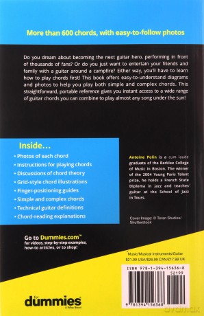 Guitar Chords For Dummies: 2nd Edition - Antoine Polin [KSIĄŻKA]
