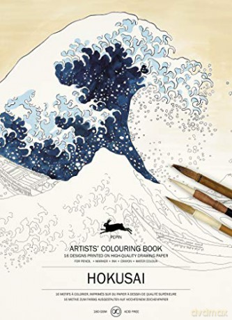 Hokusai: Artists' Colouring Book - Pepin [KSIĄŻKA]