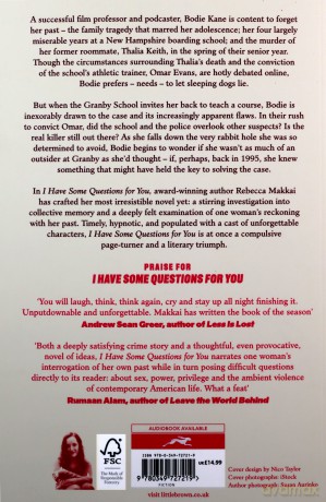 I Have Some Questions For You: 'A perfect crime' NEW YORKER - Rebecca Makkai [KSIĄŻKA]