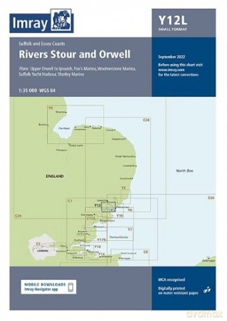 Imray Chart Y12 Laminated: Rivers Stour and Orwell [KSIĄŻKA]