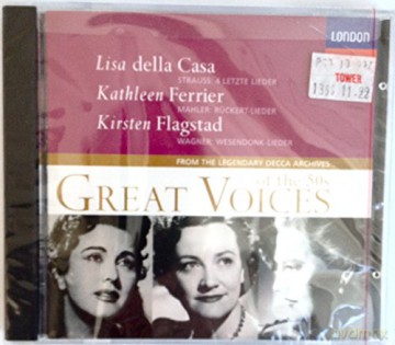 Ferrier/Della Casa/Flagstad: Great Voices Of The 50s [CD]