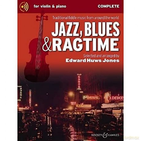 Jazz, Blues and Ragtime: Traditional Fiddle Music from Around the World - Edward Huws Jones [KSIĄŻKA]