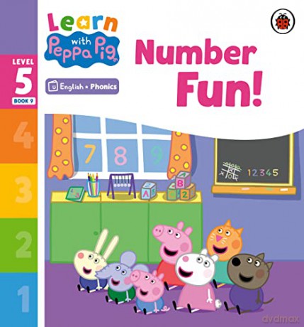 Learn with Peppa Phonics Level 5 Book 9 - Number Fun! - Peppa Pig [KSIĄŻKA]