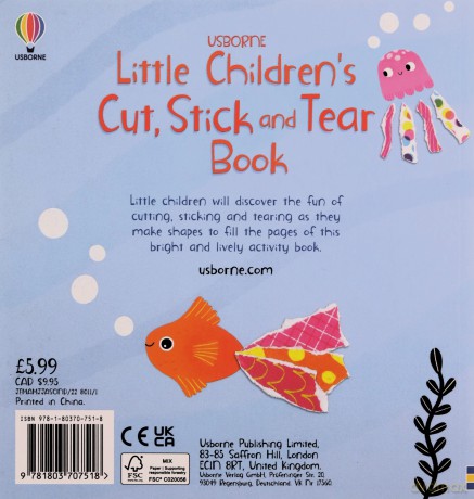 Little Children's Cut and Stick Book - Matthew Oldham [KSIĄŻKA]