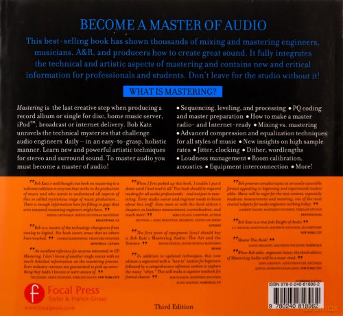 Mastering Audio: The Art and the Science - Bob Katz [KSIĄŻKA]