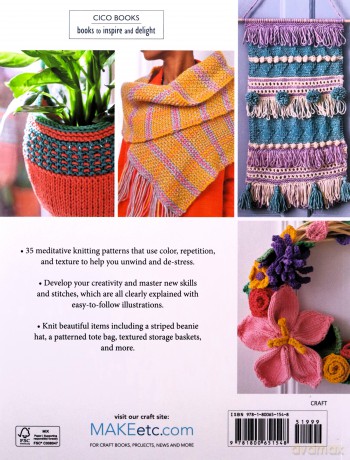 Mindful Knitting: 35 creative and calming patterns to reduce stress and soothe the mind - Birch Chloe Elizabe [KSIĄŻKA]