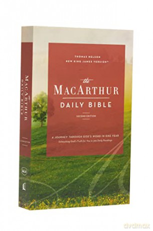 NKJV, MacArthur Daily Bible, 2nd Edition, Paperback, Comfort Print: A Journey Through God's Word in One Year - John Macarthur [KSIĄŻKA]