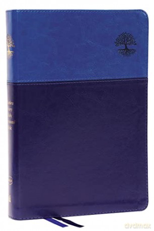 NKJV, Matthew Henry Daily Devotional Bible, Leathersoft, Blue, Red Letter, Comfort Print: 366 Daily Devotions by Matthew Henry [KSIĄŻKA]