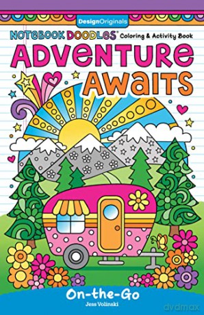 Notebook Doodles Adventure Awaits! Coloring and Activity Book - Jess Volinski [KSIĄŻKA]