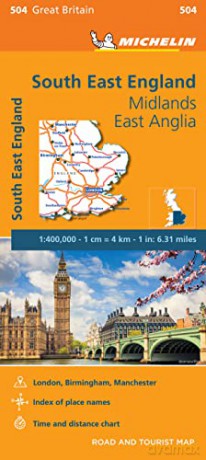 South East England - Michelin Regional Map 504: Map [KSIĄŻKA]