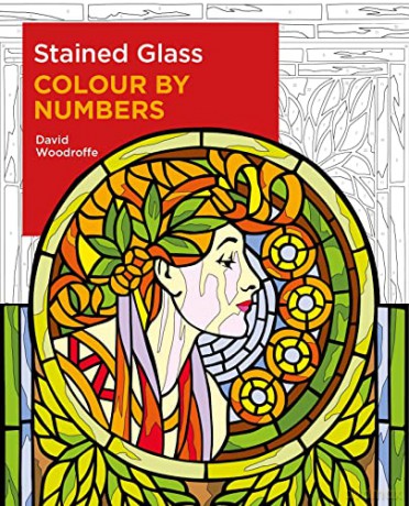 Stained Glass Colour by Numbers - David Woodroffe [KSIĄŻKA]