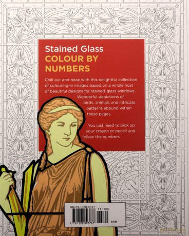 Stained Glass Colour by Numbers - David Woodroffe [KSIĄŻKA]