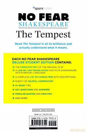 Tempest: No Fear Shakespeare Deluxe Student Edition: Volume 9 [KSIĄŻKA]