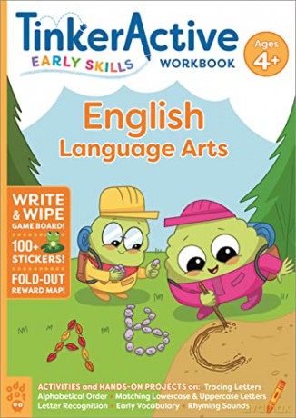 Tinkeractive Early Skills English Language Arts Workbook Ages 4+ - Kate Avino [KSIĄŻKA]